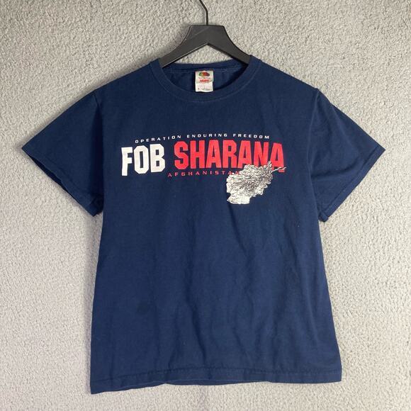 FOB Sharana Graphic T-Shirt Unisex Small Blue Crew Neck‎ - Picture 6 of 7